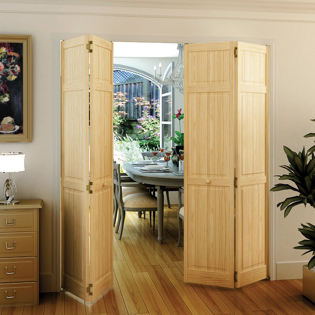 Closet Door, Bi-fold, 6-Panel Style Solid Wood (80x24)