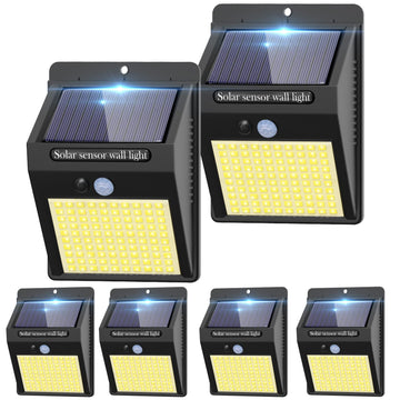 6 Pack Solar Motion Lights Outdoor, 3 Modes/ Security Wireless IP65 Waterproof Wall Outdoor for Front Door