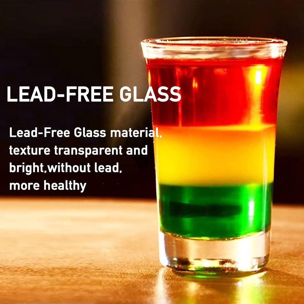40 Pack Shot Glass Bulk Set with Heavy Base, 1.5 Ounce Whiskey Shot Glasses, Clear Shot Glasses Set, Round Shot Glass