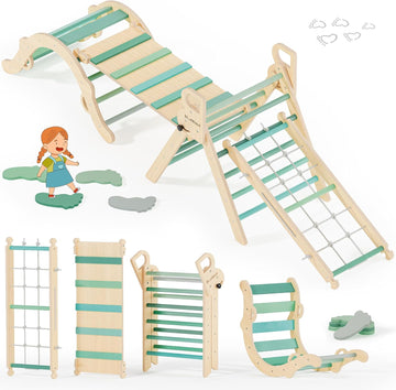 In-1 Triangle Set, Climbing Toys for Kids Emerald Forest