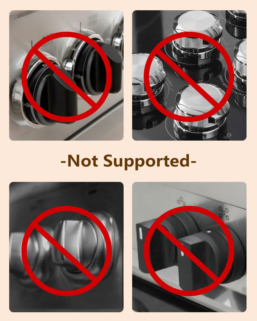 Stove Knob Safety Covers - 5 Pack Heat Resistant Stove Knob Covers