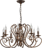 Chandeliers,8 Lights French Country Pendant Chandelier,Rustic Vintage Metal Pendant Light Fixture Adjustable Hanging Lighting,Living Room Light,Kitchen Chandelier A109-B081SWMJJ2