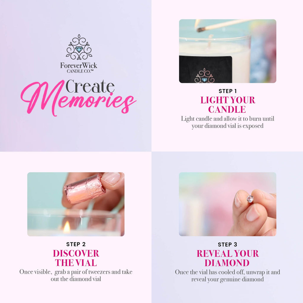 Let's Get Baked Gingerbread Cookie Surprise Candle with Real GIA Diamond Inside - Scented Soy Candles Gifts for