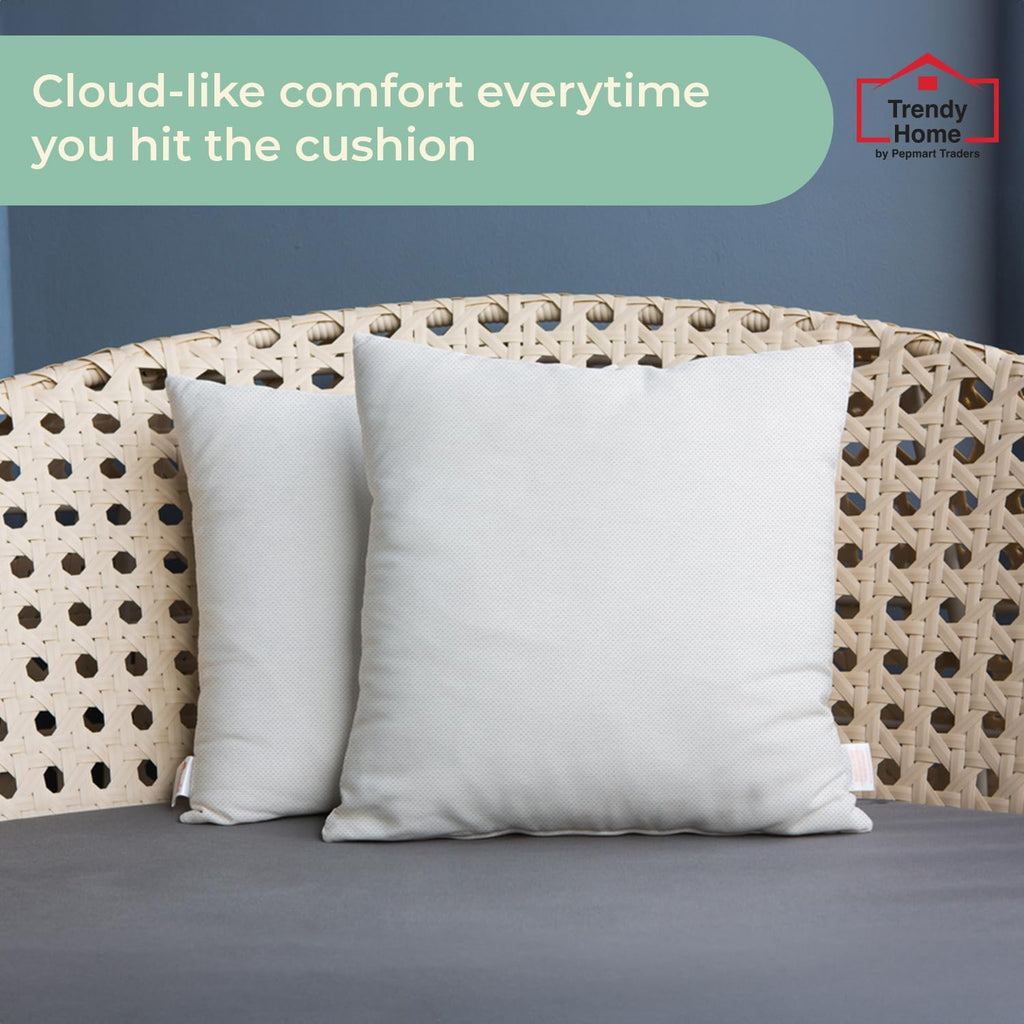 Trendy Home 20x20 Throw Pillow Insert (, White) Bed and Couch Pillows Stuffer Hypoallergenic, Decorative Home - Set of 4