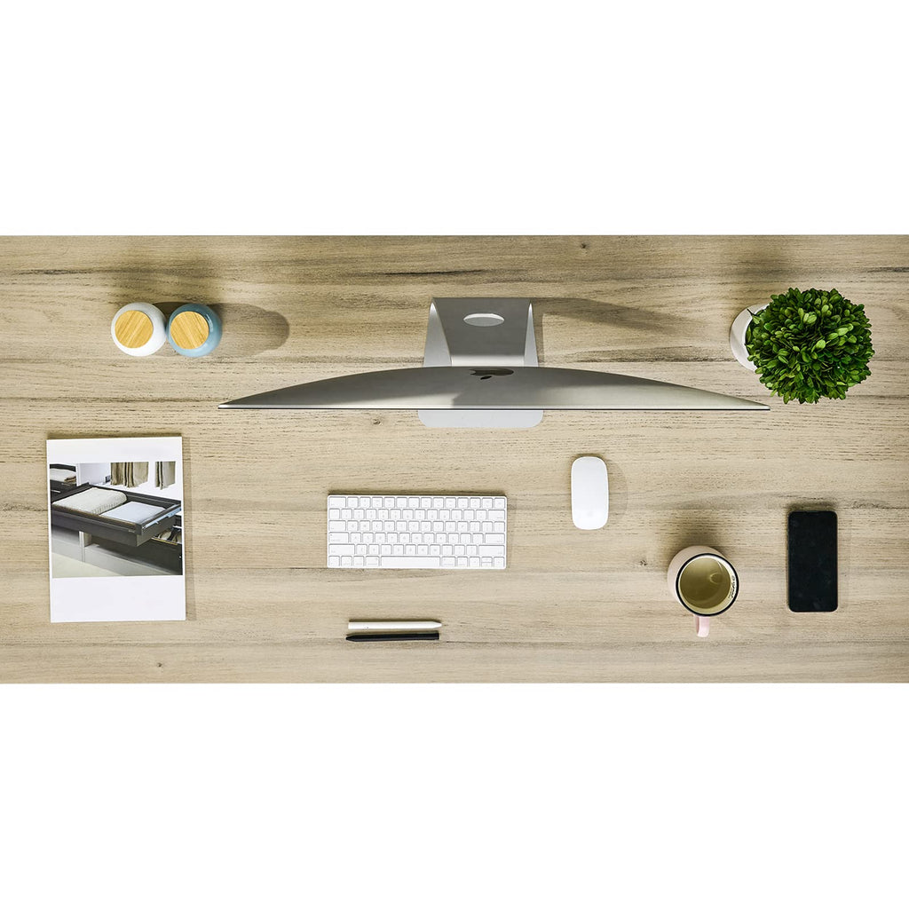 36x24 inches Tabletop, Solid One-Piece Desktop for Sit Stand Desk, Double Desks, L Desk DIY, Wood Countertop Home or