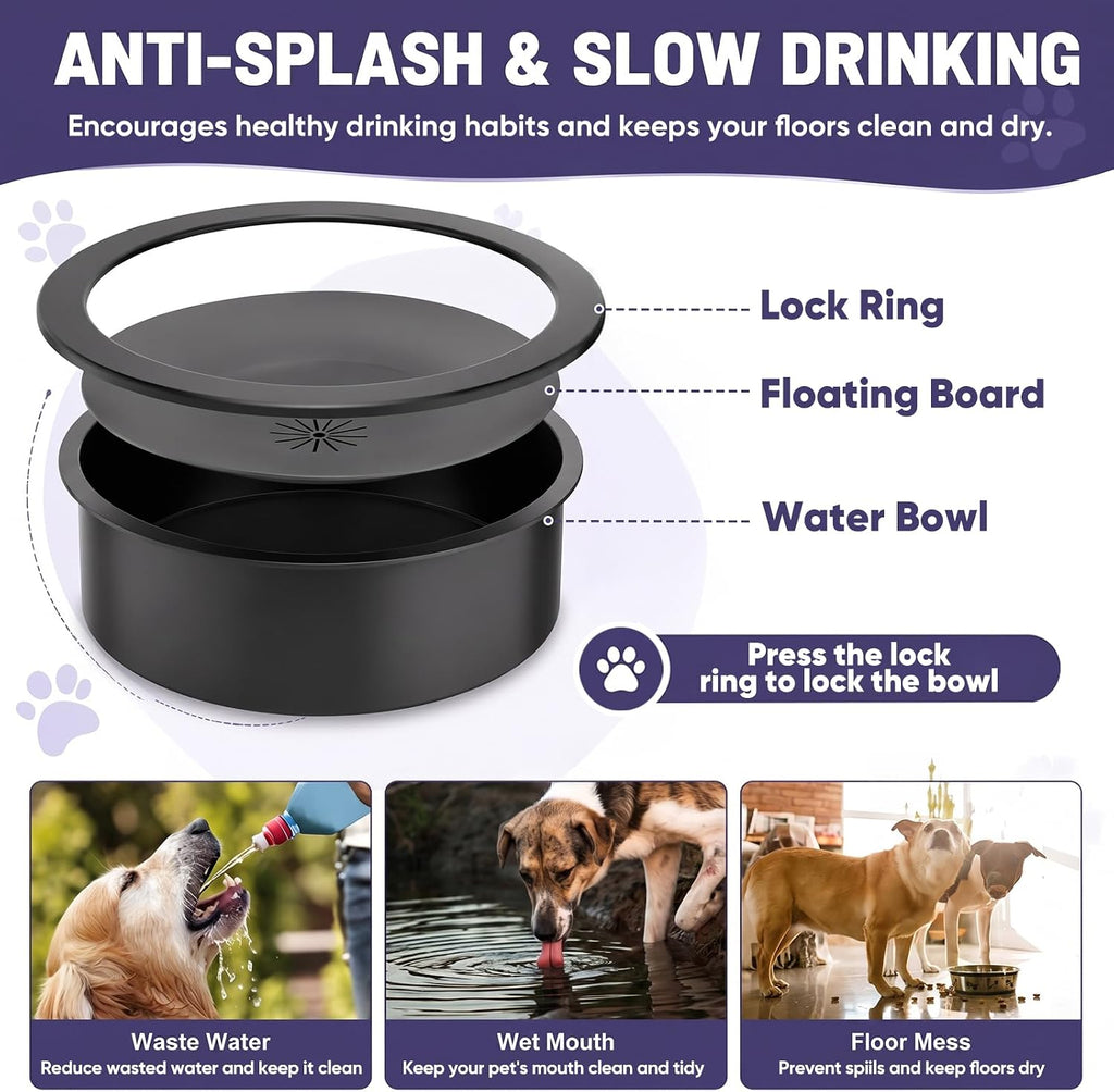 Elevated Dog Bowls Large Breed Raised Dogs Bowl Stand Large/Medium Sized Dog Slow Feeder Dogs Bowls Food Water Stands