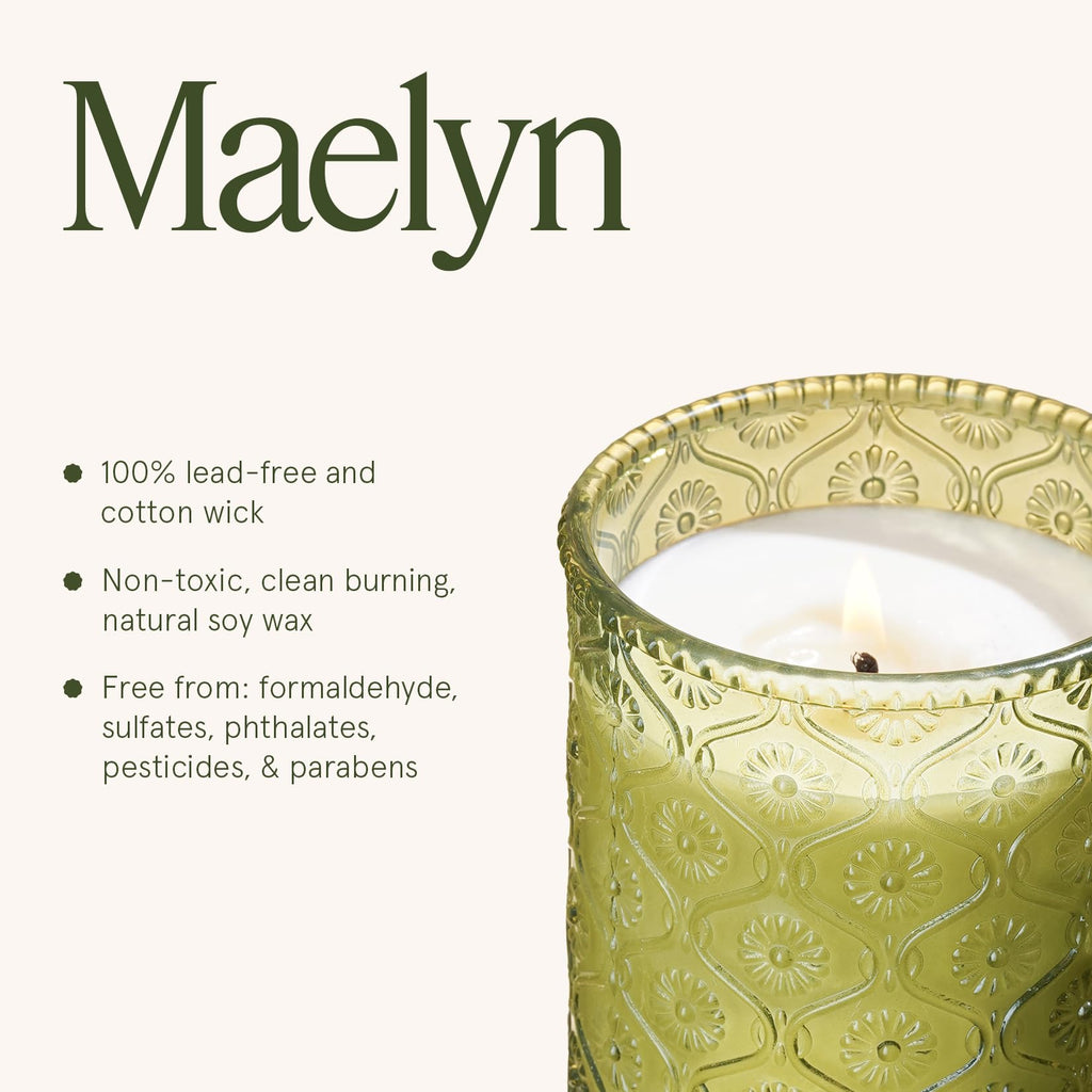 Starlit Fir Pine Scented Candles, Soy Wax 40 Hrs