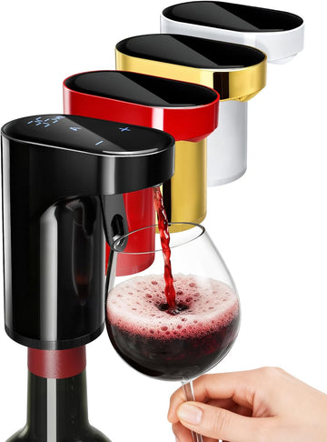 Fathers Day Gift | World Cup Viewing Party Supply,5-in-1 Electric Wine Decanter & Smart Liquor Dispenser,Automatic