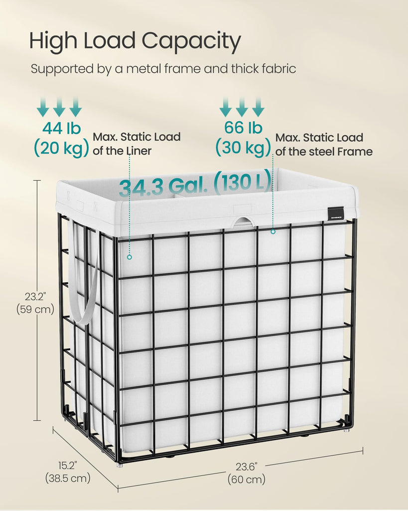 Laundry Hamper, Collapsible, 34.3 Gal. (130L)