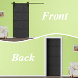 60"(Double 30") x 84" Sliding Barn Door, MDF, with Waterproof Surfac, DIY Assemble, Pre-drilled Barn