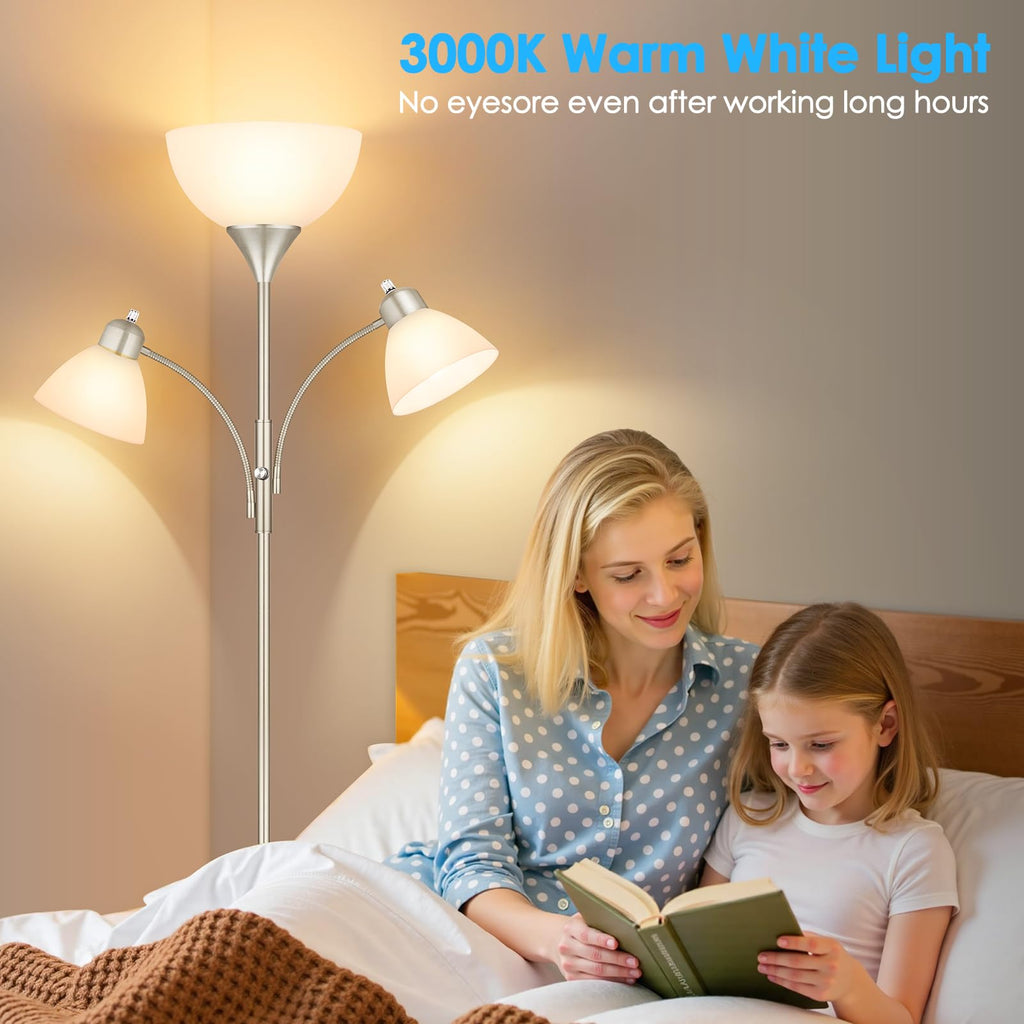 Torchiere Floor Lamps,72" Dimmable Reading Lamp