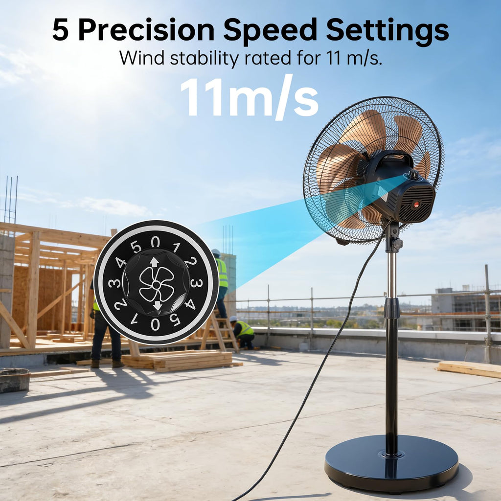 18 Inch DC Oscillating Metal Stand Pedestal Fan
