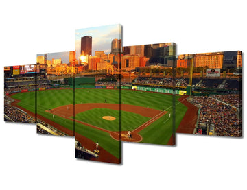 PNC Park Painting Posters House Deocration Baseball Field Skyline Canvas Prints Wall Decor USA Sports Stadium Wall