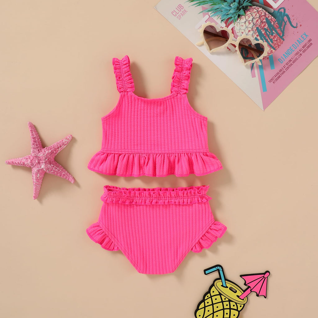 Baby Infant Swimsuit Girl Toddler Bathing Suit Girl Summer Beach Bikini Tankini Piece Swimwear
