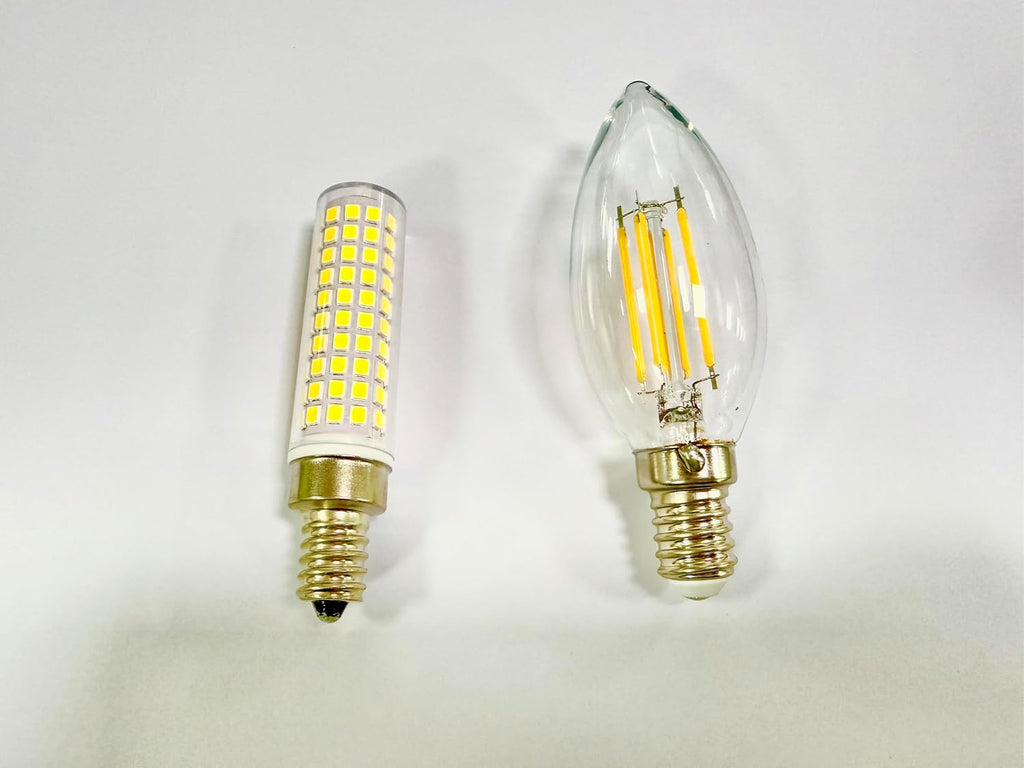 E12 C7 10W 6000K LED Candelabra Bulbs 100w Equivalent, 5Pack