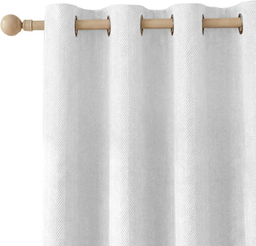 Waterproof Blackout Curtains,Blackout Curtains 84 inch Long for Living Room Grommet Drapes Insulated Thermal Light