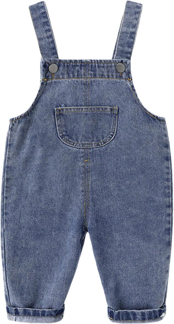 Baby Denim Overall Toddler Soft Cute Workwear Bib Pants Jeans Jumpsuit