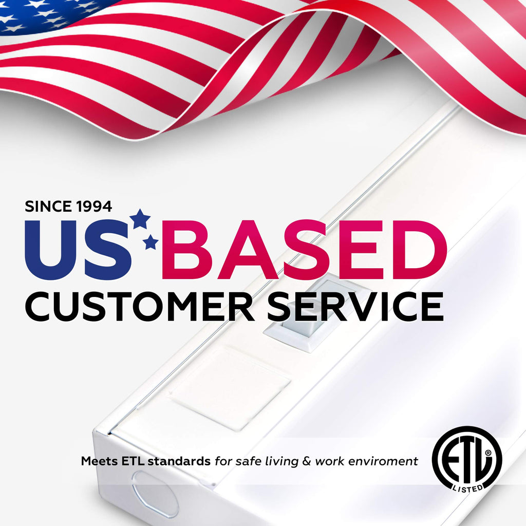 36" Hardwired Under Cabinet Lighting, 5000K Daylight, ETL, 1550lm, Dimmable