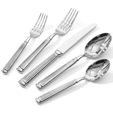 20-Piece Silverware Set, 18/10 Stainless Steel Flatware Set