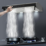 24 Inch Under Cabinet Range Hood 900 CFM 3 Speed Gesture Control, LED Lights Ductless