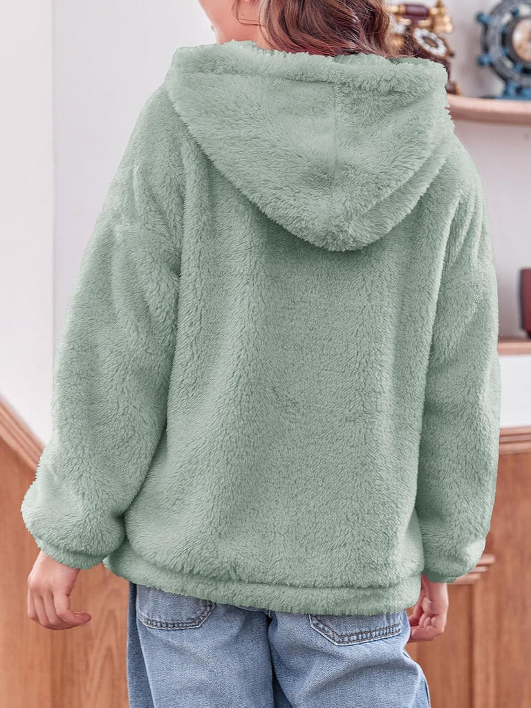 Girls Fleece Zip up Hoodie Jacket with Pockets