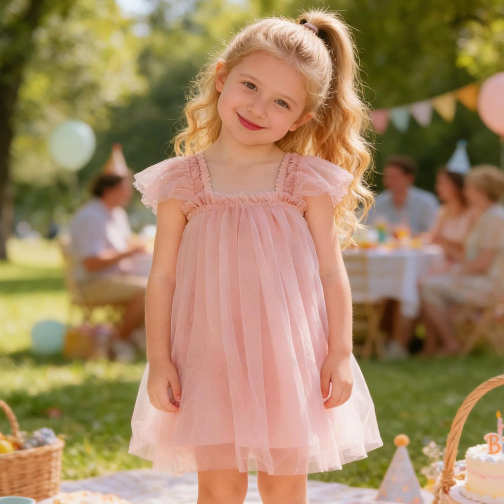 Baby Girls Tulle Dress Toddler Princess Birthday Tutu Dresses