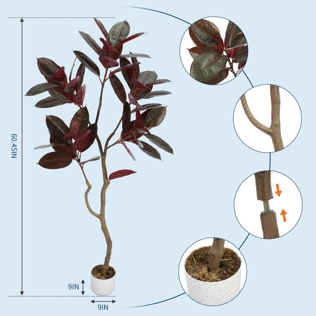 Artificial Fiddle Leaf Fig Tree with Pot