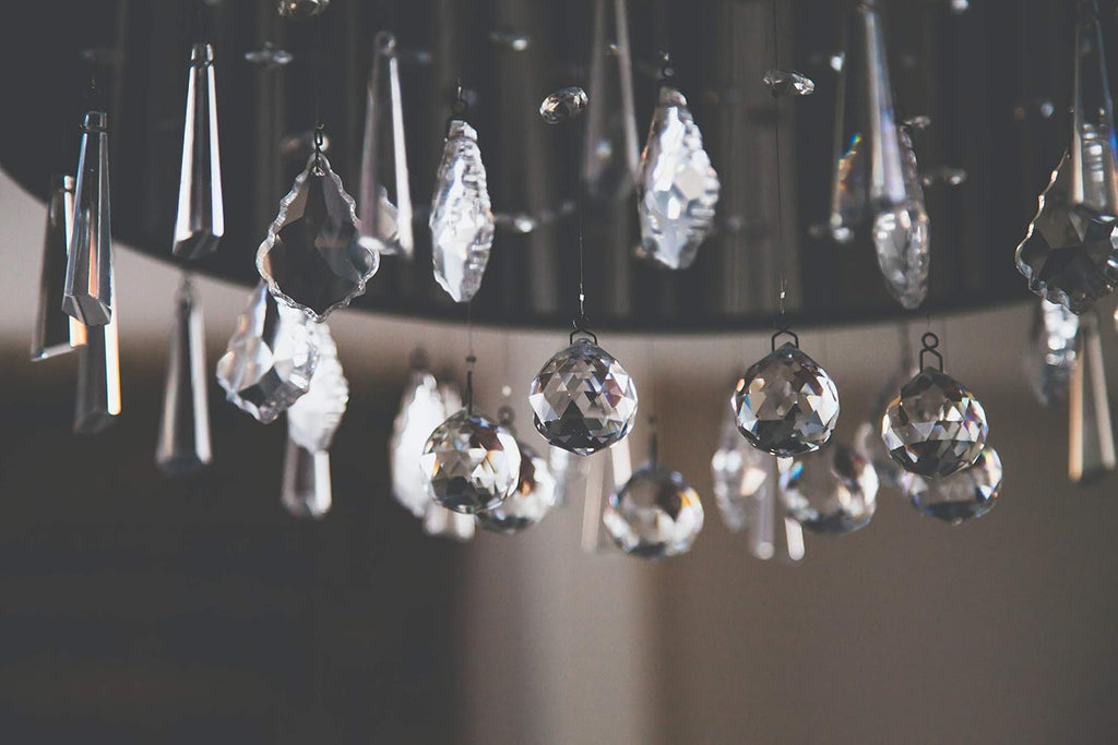 12 Pcs Clear Crystal Prism Pendants Chandelier Lamp Parts Suncatcher Decor - Clear Prism Pendants Chandelier Lamp