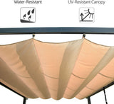 10’ X 13’ Outdoor Retractable Pergola with Weather-Resistant Canopy Aluminum Garden Pergola Patio Grill Gazebo