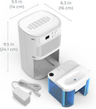 PureDry Mini Dehumidifier - 27oz Compact Water Tank Eliminates 300ml/day of Excess Moisture from Closets, Bathrooms