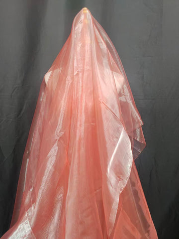 Two-Tone Iridescent Holographic Organza Fabric - 5.5 Yards | Lightweight Sheer Gauze Voile Tulle | for Dresses, Party