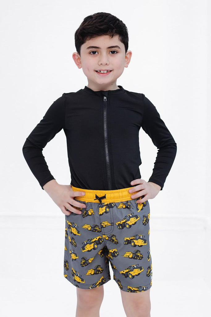 UPF 50+ Swim Trunks with Drawstring Closure Toddler to Little Kid Sizes