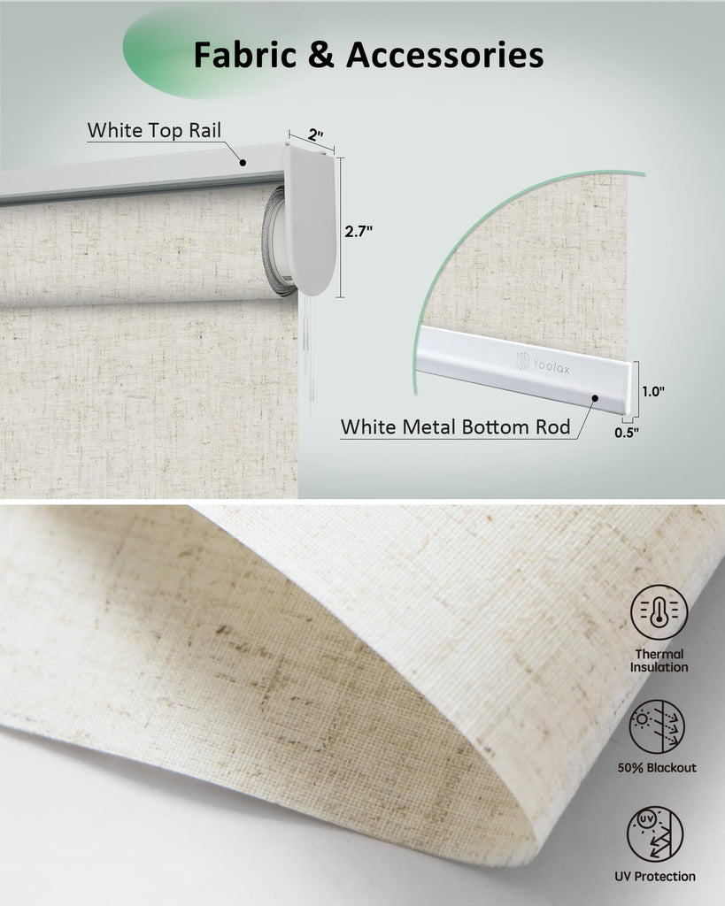 Motorized Blinds App Control, Linen Beige