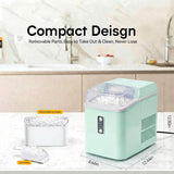 Nugget Ice Makers Countertop, Portable Nugget Ice Machine, Ready in 6 Mins, 24lbs in 24Hrs, Auto-Cleaning
