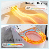 TOTTE One-Piece Smart Toilet, Premium Care with Women's Front Wash, Auto Open Lid, Instant Warm Water & Warm Air Dryer
