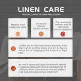 Pure Linen Hemstitch Tablecloth,100% Stonewashed French Linen tablecloths Dining Rectangle Tables,60