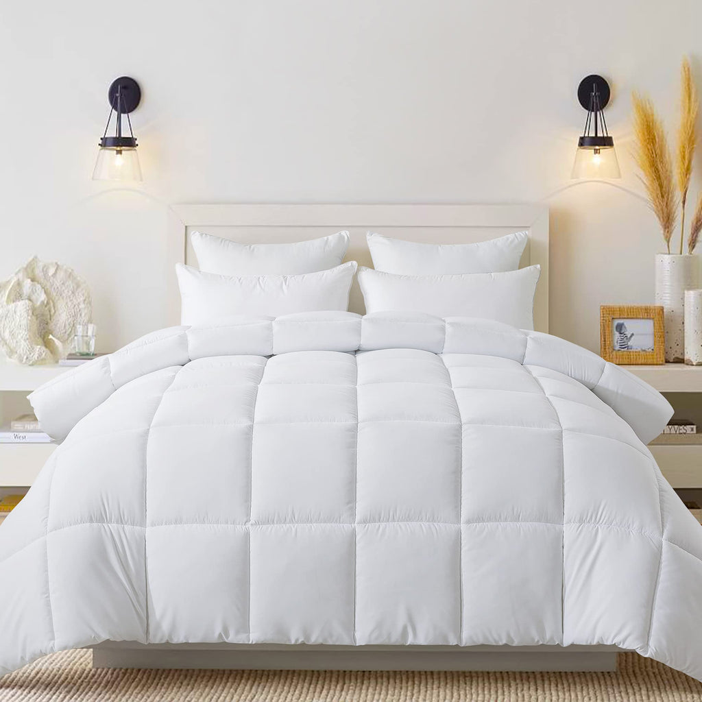 Down Alternative Comforter White Full Size - All Season Duvet Insert