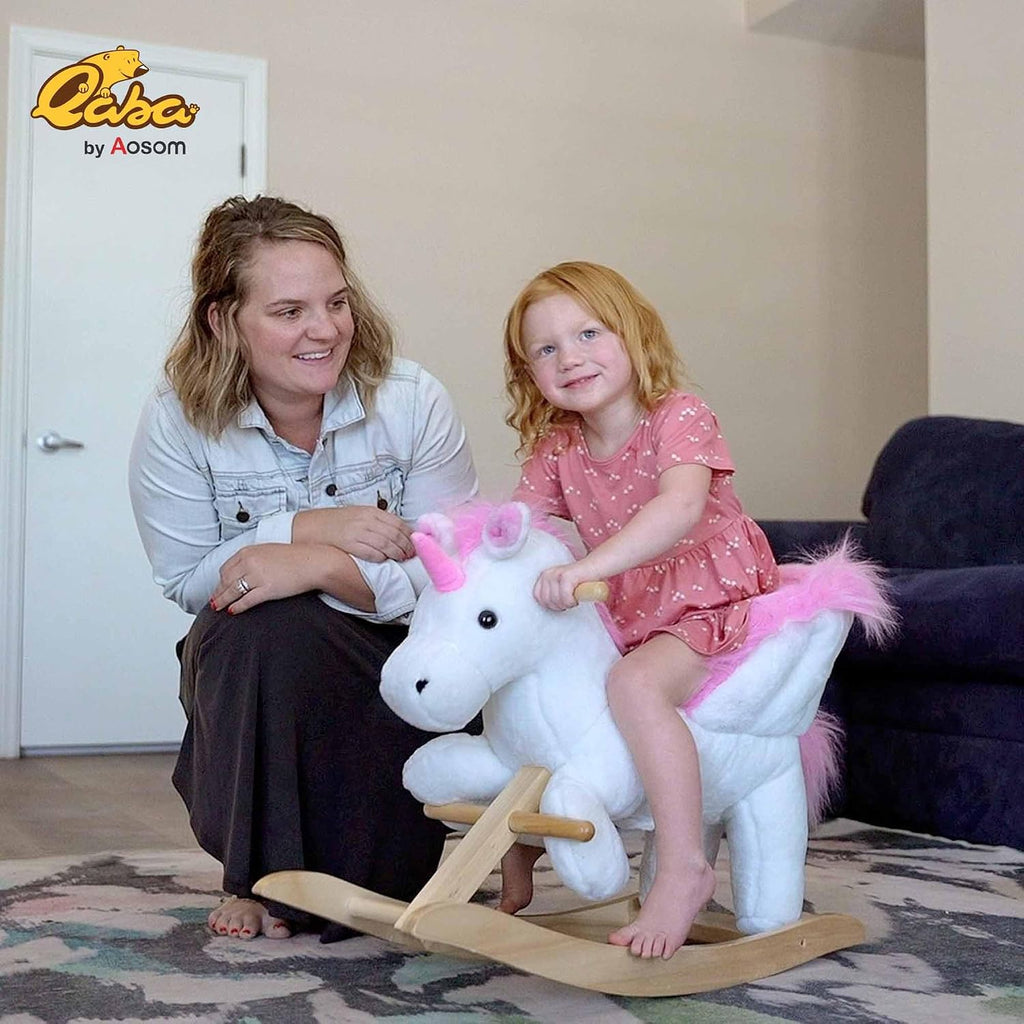 Unicorn Baby Rocking Horse Toy for Kids with Heavy-Duty Support System