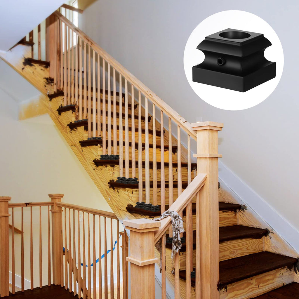64 Pcs Pcs Iron Baluster Shoes with Screws, 5/8 Inch Round Baluster