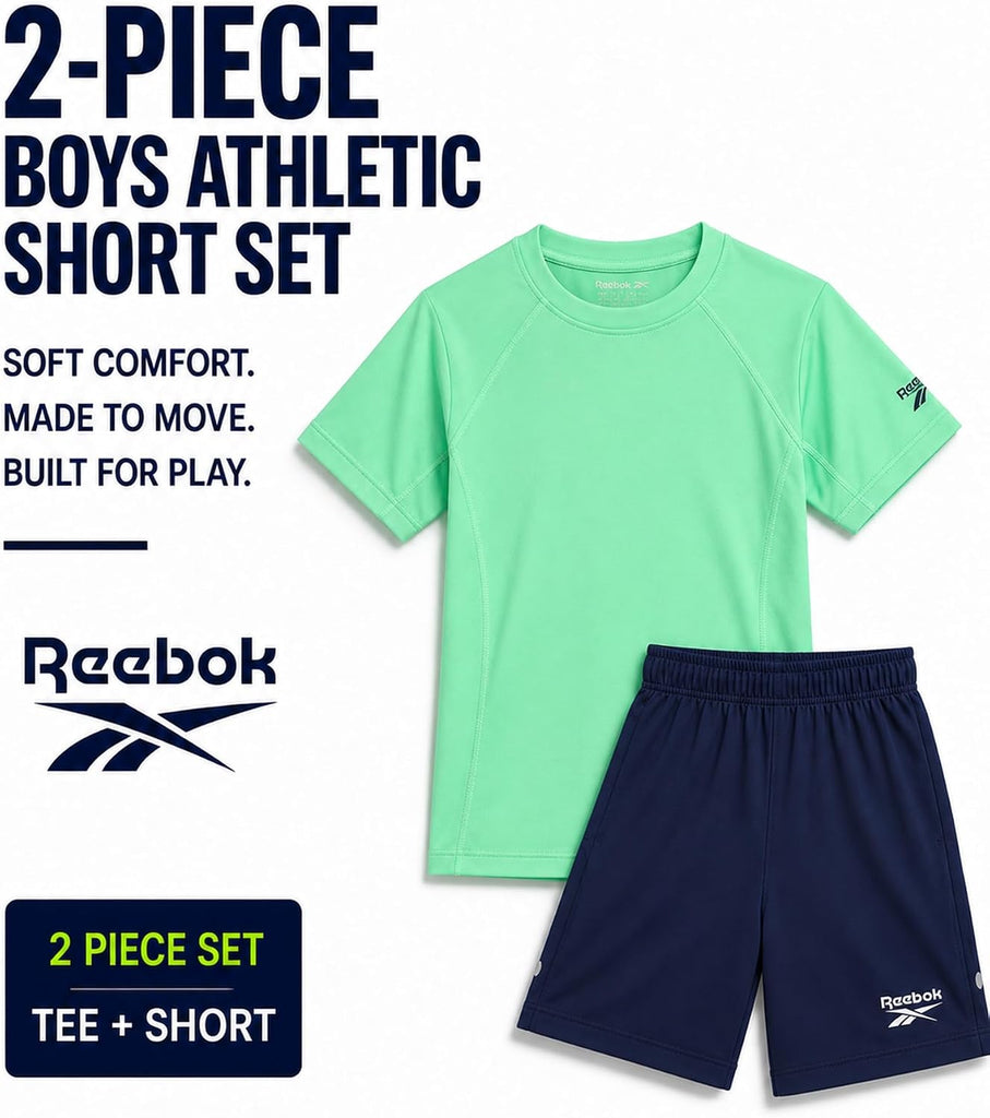Toddler Boys Piece Short Set - Tee & Shorts Summer Activewear