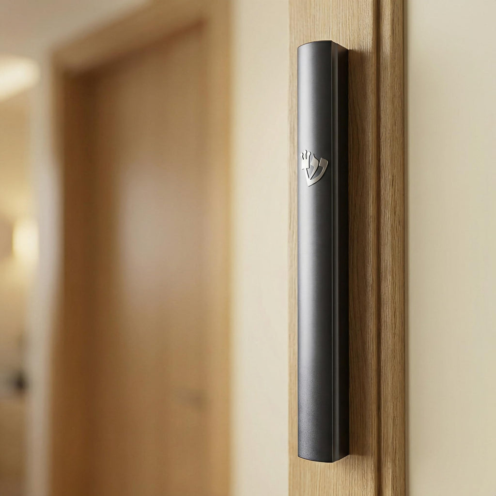 3-Pack Aluminum Mezuzah Case for Door, Waterproof Scroll Holder, Silver