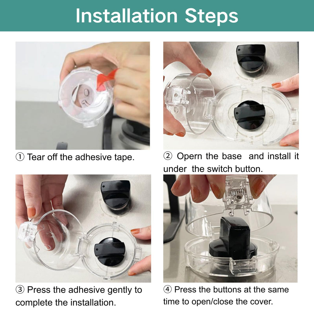 5 Pack Stove Knob Safety Covers - Child Proof Gas Stove Knob Covers, Universal Oven Lock Safety for Baby