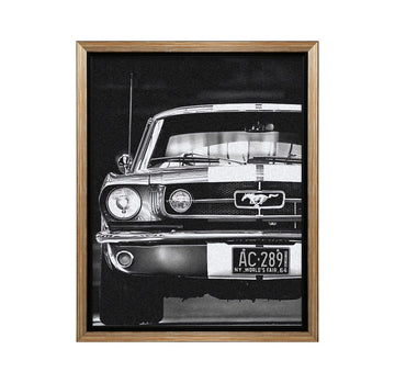 Vintage Car Photography Canvas Poster - Classic Car Art Print for Automobile Enthusiasts, Retro Wall Decor, and Car