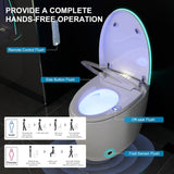 Smart Toilet with Bidet Built-in, Auto Open/Close Lid & Flush, Foam Shield Anti-Splash