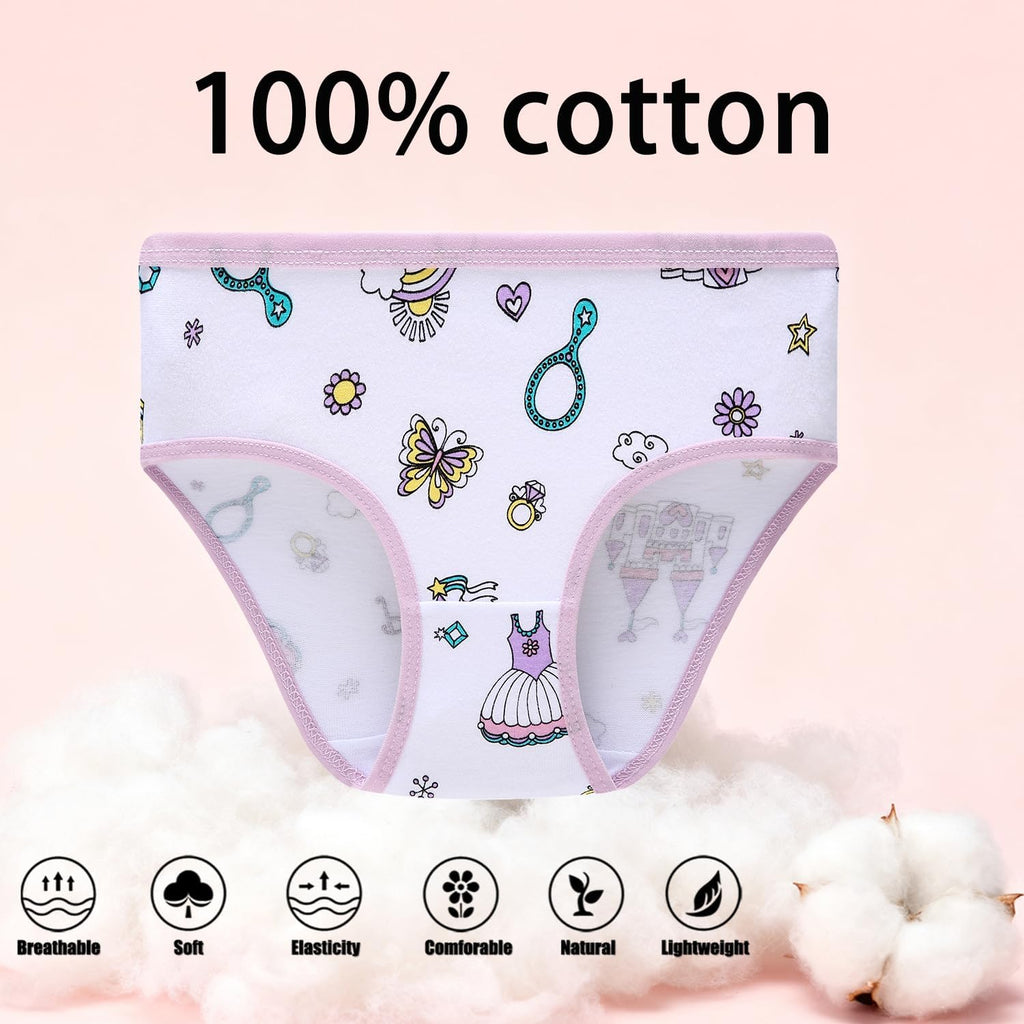 Girls Cotton Briefs Toddler Kids Soft Underwear Panties
