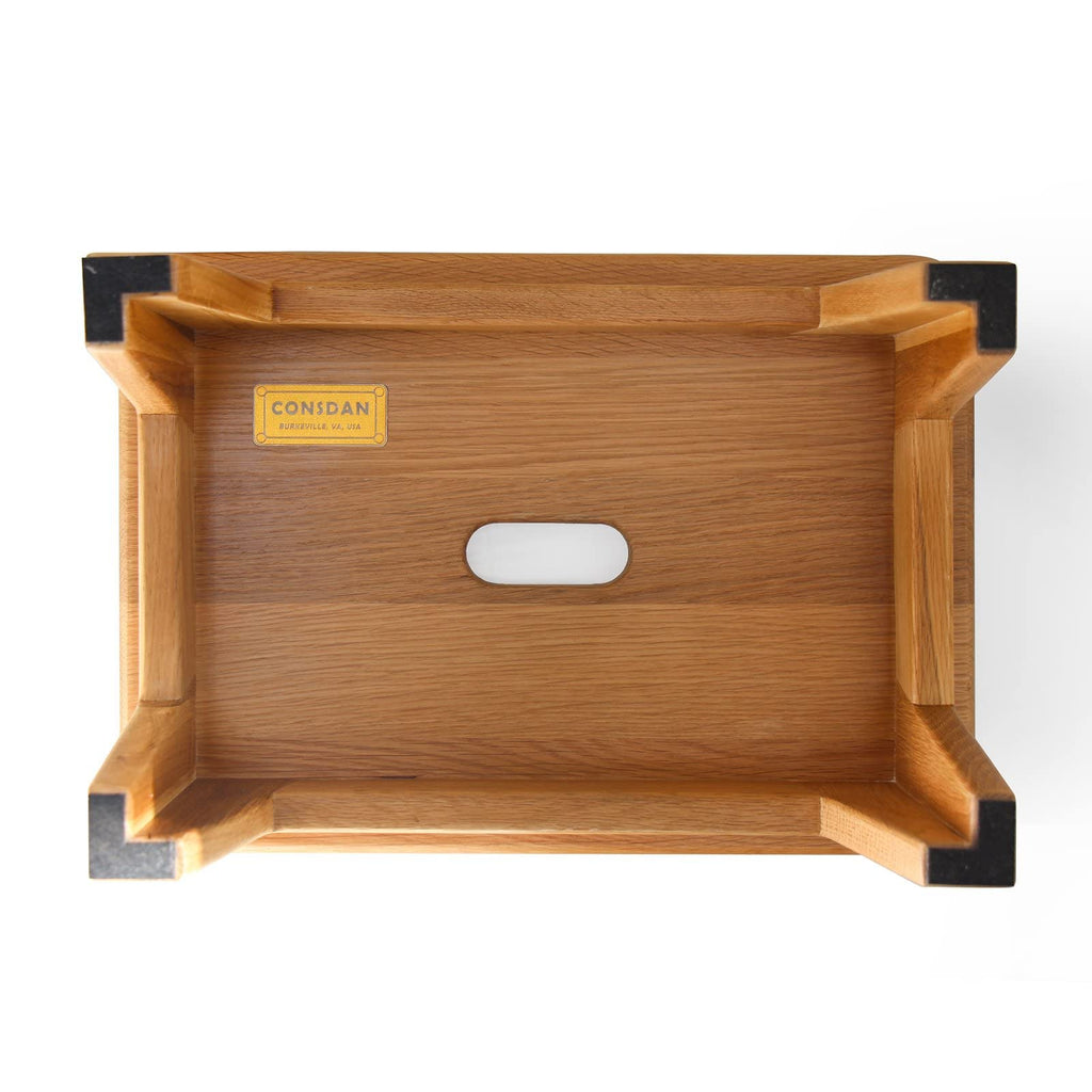 Oak Step Stool for Bed, Wooden Stool for Adults & Seniors - 6.5" High, Non-Slip Mat, No Assembly Needed, Solid Wood