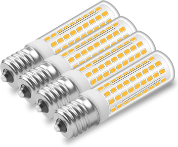 E17 LED Bulbs 6W 120V Warm White 3000K 4-Pack