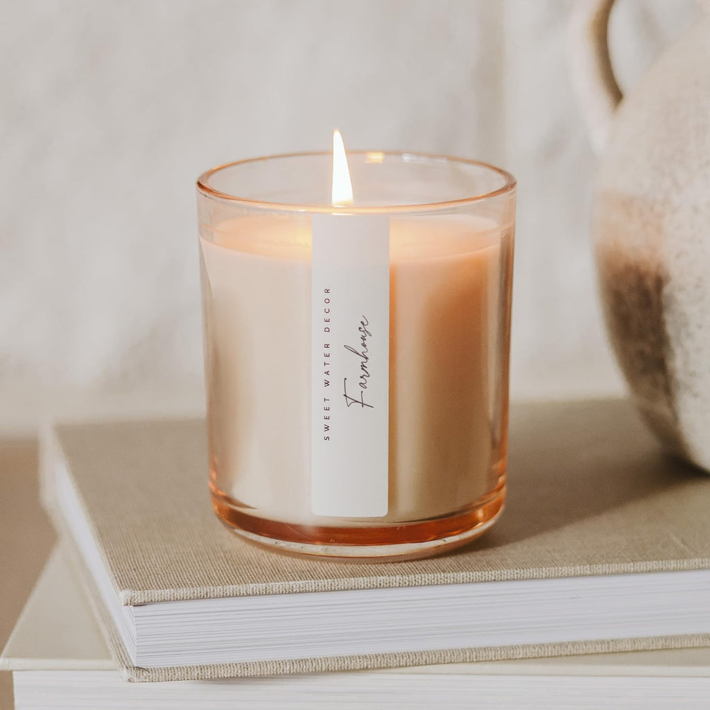 Soy Candle, 12oz Tinted Jar, Cozy Fall Aroma
