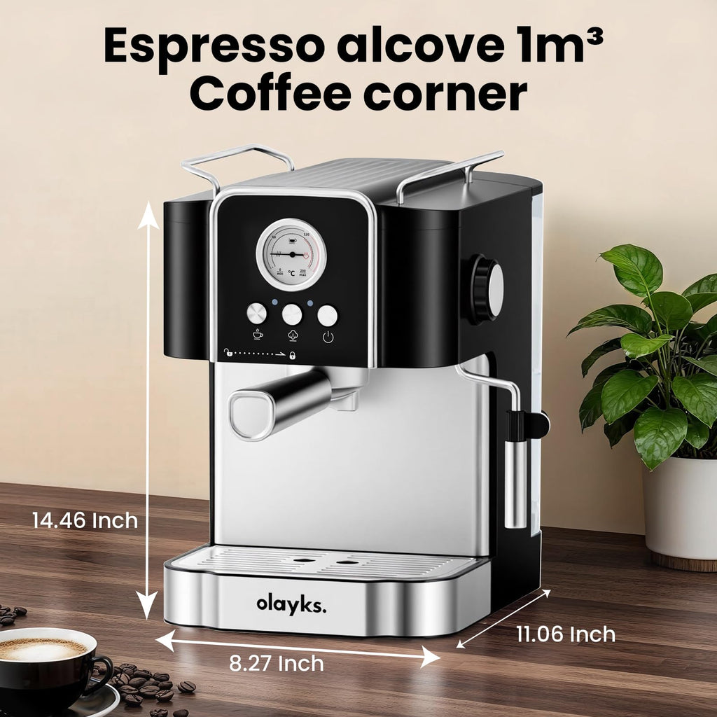 Espresso Coffee Machine with Milk fother 20 Bar