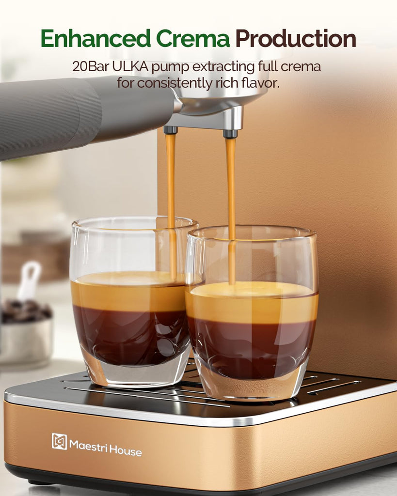 Espresso Machine with 20 Bar Italian Pump and Milk Frother